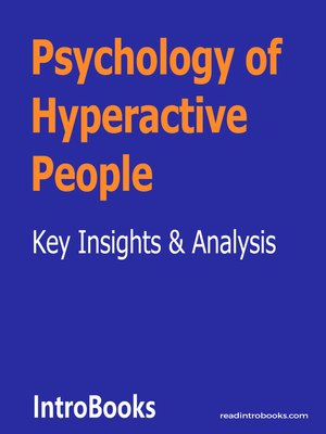 cover image of Psychology of Hyperactive People
